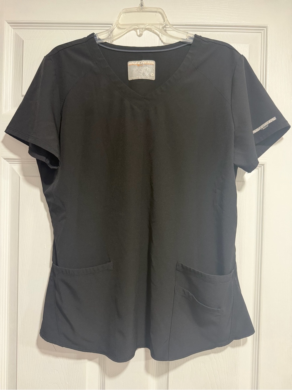 Skechers Women’s Black V-Neck Utility Scrub Top